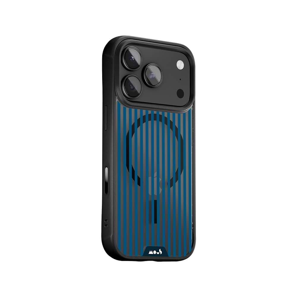 Mous | Mulberry Protective Phone Case - Pinstripe MagSafe