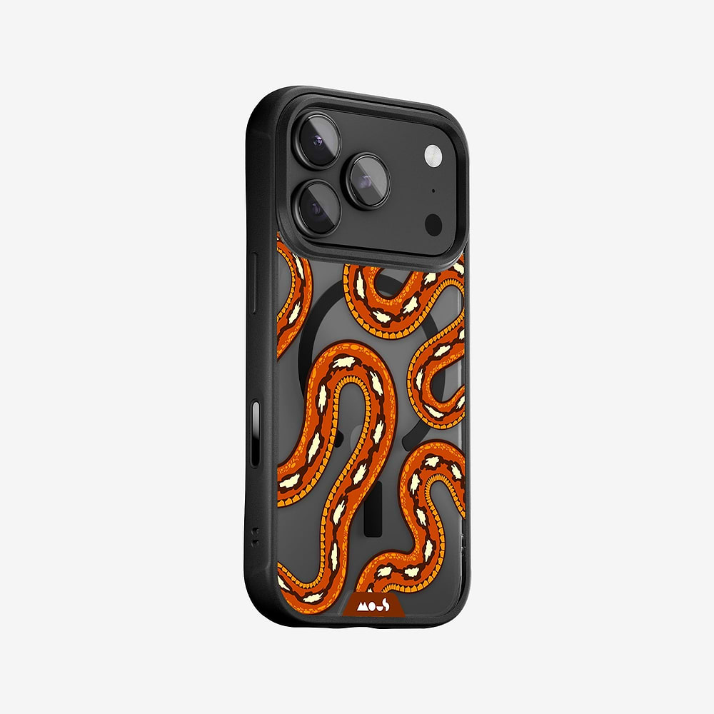 Mous | Green Tree Python Protective Phone Case - Serpent MagSafe