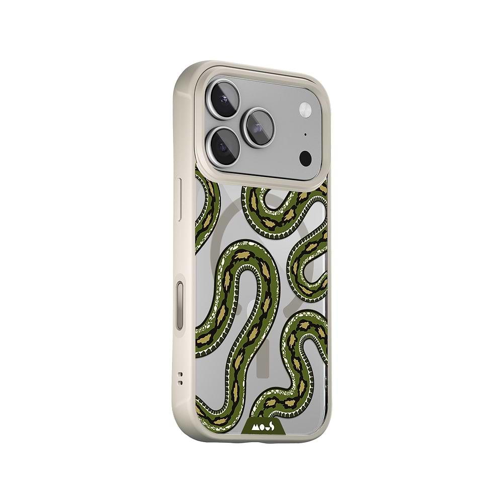 Mous | Scarlet Kingsnake Protective Phone Case - Serpent MagSafe