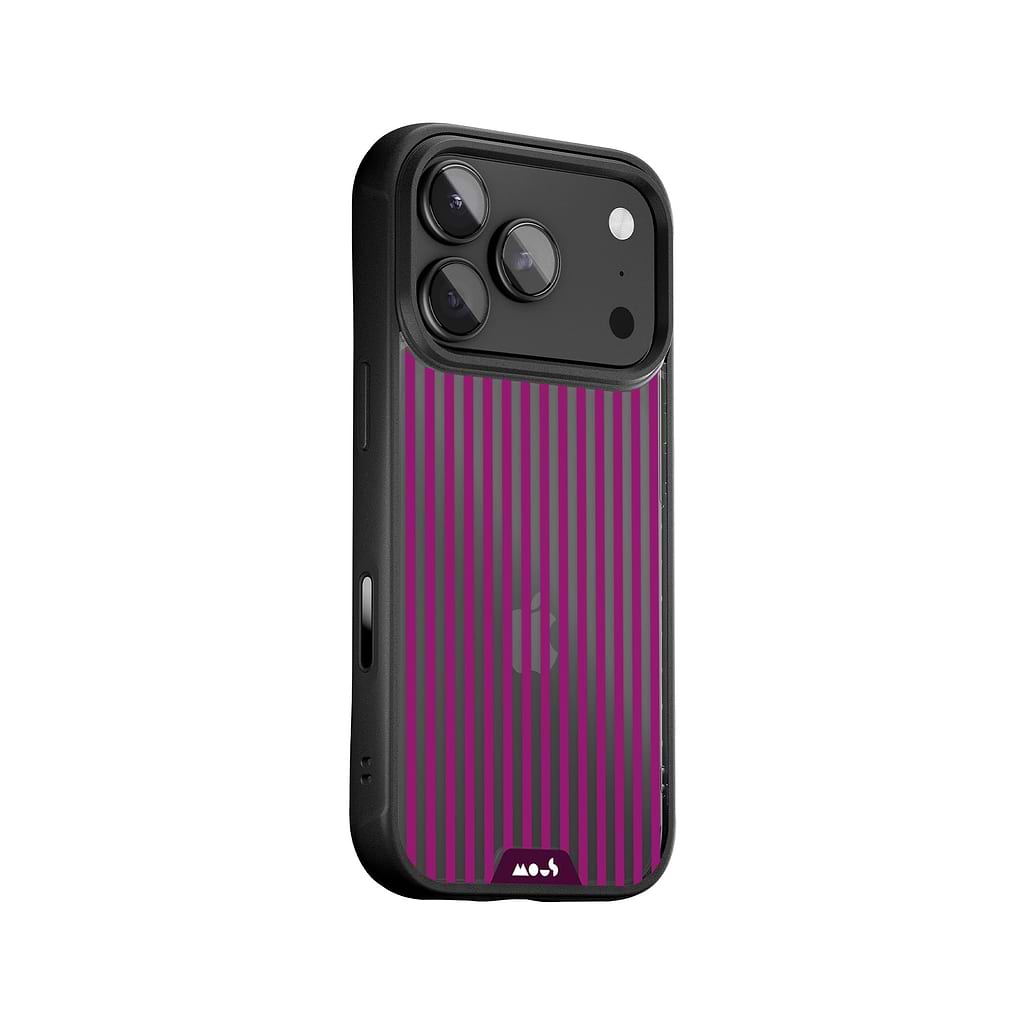 Mous | Mulberry Protective Phone Case - Pinstripe Mous | Mulberry Protective Phone Case - Pinstripe