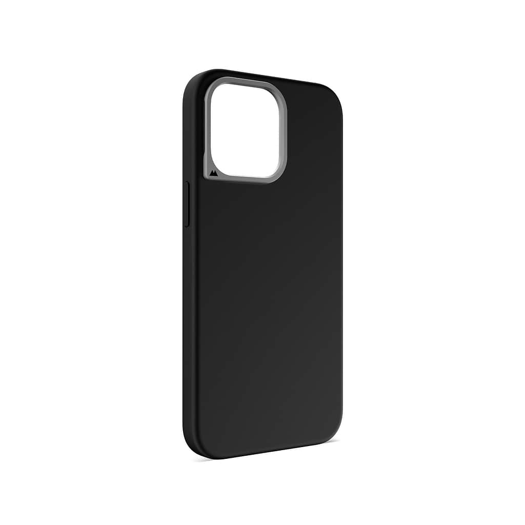 Mous | MagSafe Compatible Black Silicone Phone Case - Minimalist Mous | MagSafe Compatible Black Silicone Phone Case - Minimalist