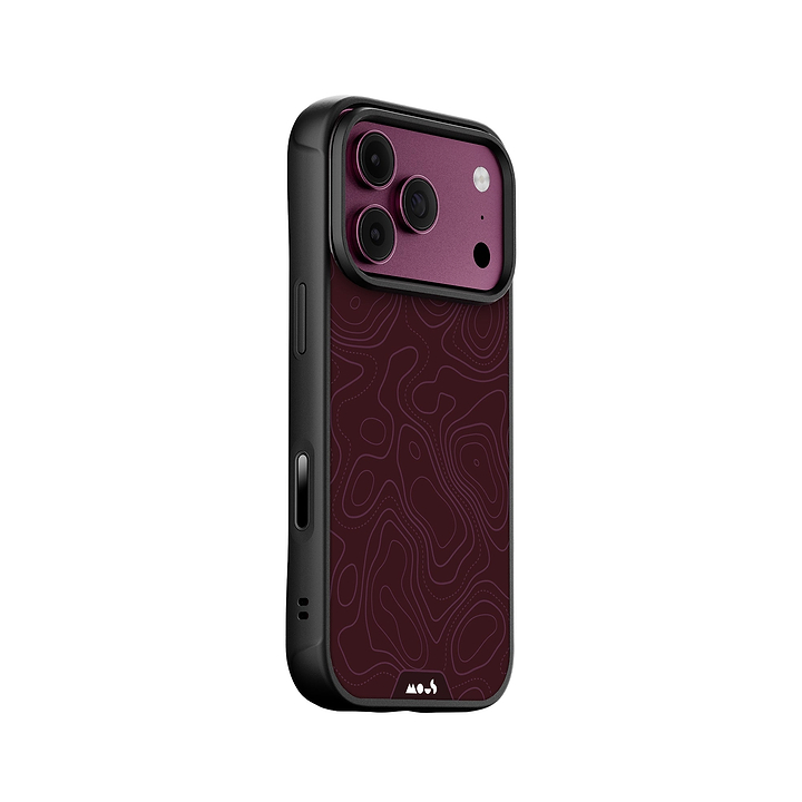 Burgundy Terrain Protective Phone Case - Contour