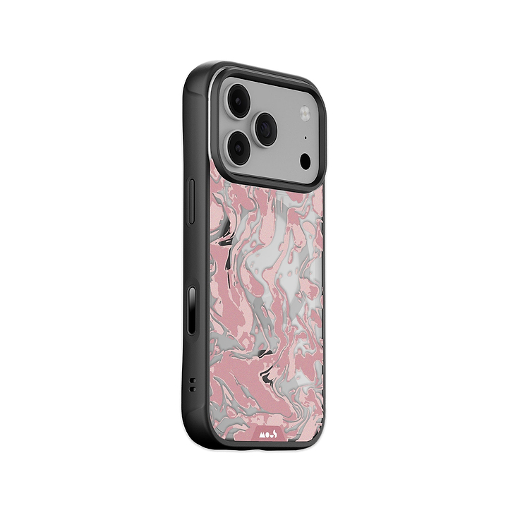 Dusky Pink Protective Phone Case - Marbled MagSafe
