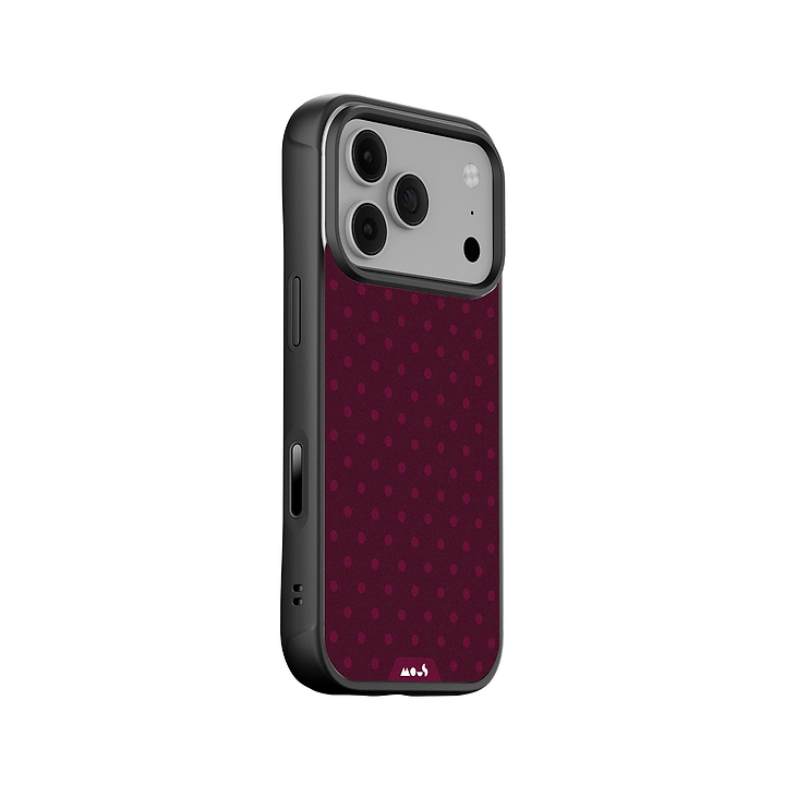 Bordeaux Protective Phone Case - Polka Dots MagSafe
