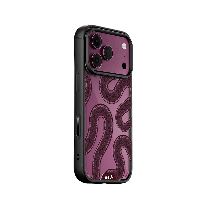 Burgundy Viper Protective Phone Case - Serpent