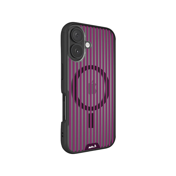 Mulberry Protective Phone Case - Pinstripe MagSafe