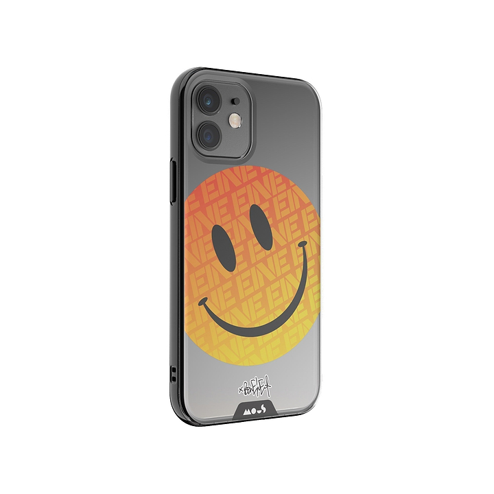 Ben Eine Orange Smiley Face Clear Protective Case | iPhone 12,iPhone 12 mini