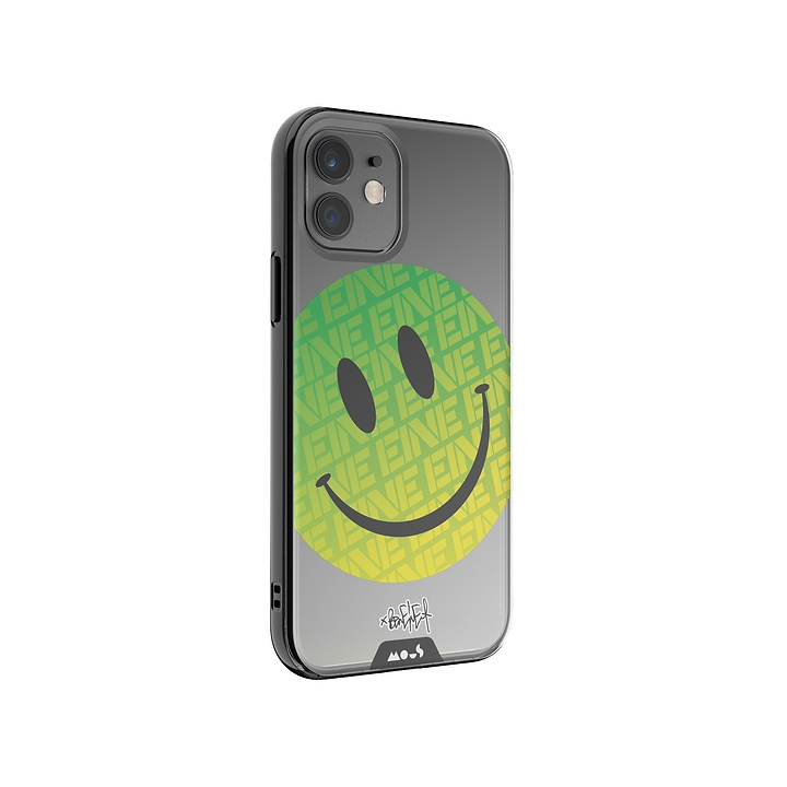 Clear Transparent iPhone Case Ben Eine Green Smiley Face Qi | iPhone 12,iPhone 12 mini