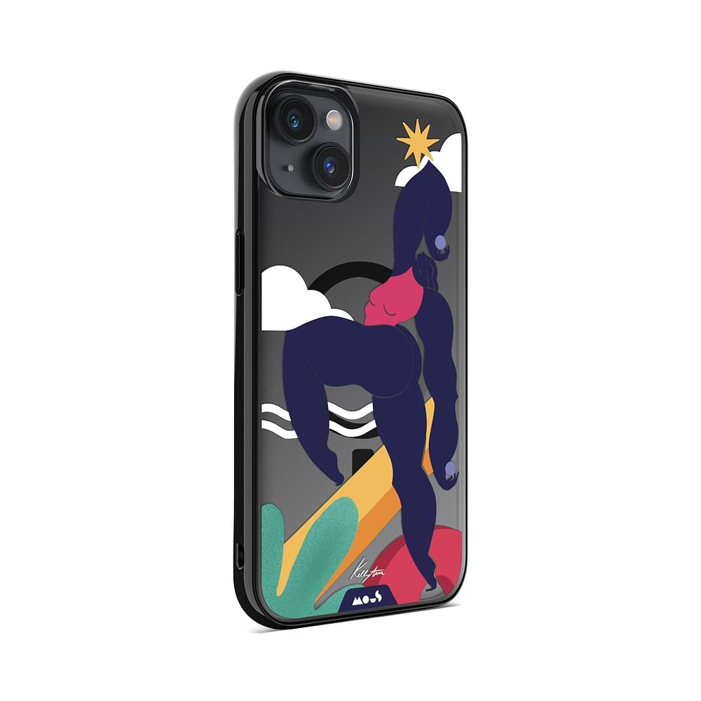 iPhone Magsafe Compatible Kelly Anna Up Lift Art Clear Case Protective | iPhone 14 Plus,iPhone 14,iPhone 15,iPhone 15 Plus