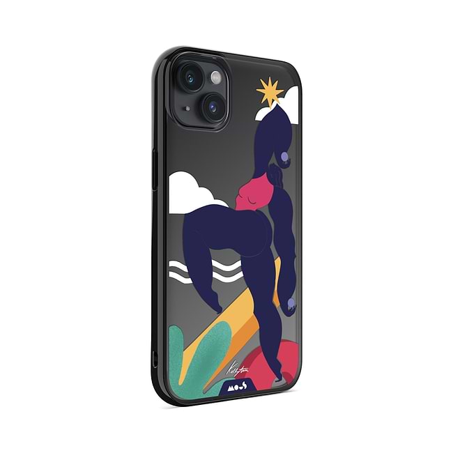 Clear Protective Phone Case Transparent Qi Wireless Charging Kelly Anna Up Lift Art Design | iPhone 14 Plus,iPhone 14,iPhone 15,iPhone 15 Plus