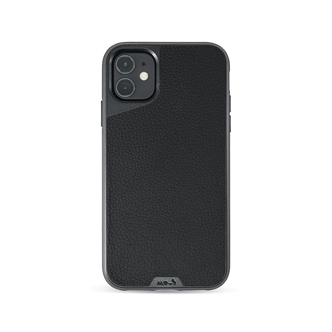 Black Leather Protective Phone Case - Limitless