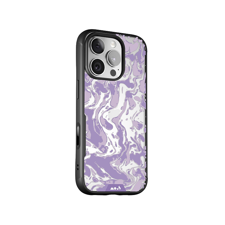 Lilac Protective Phone Case - Marbled
