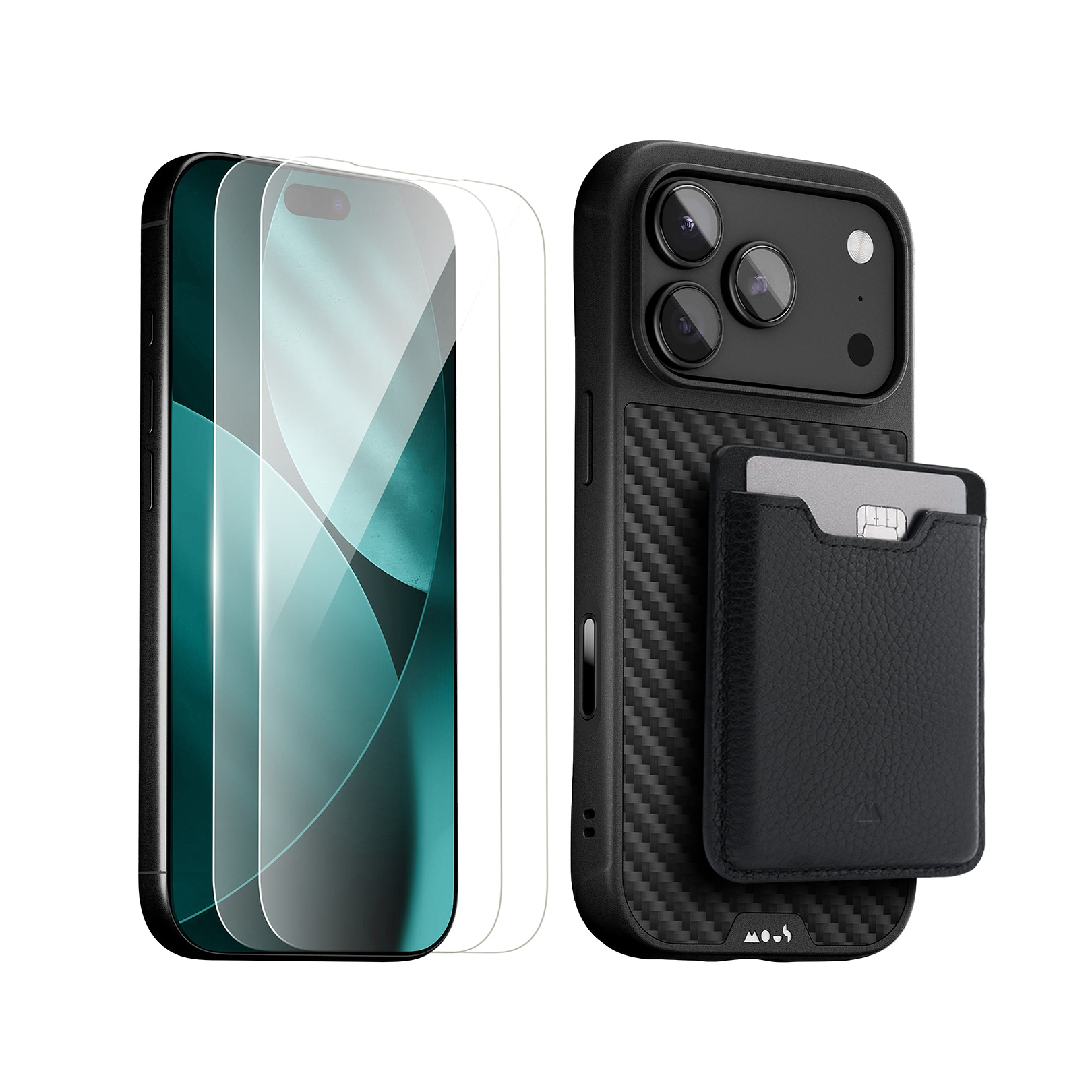 Mous | Aramid Fibre Protective Case, Screen Protector and Card