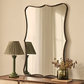 Elise - Antique Bronze Art Deco Metal Overmantle Mirror 120cm x 80cm