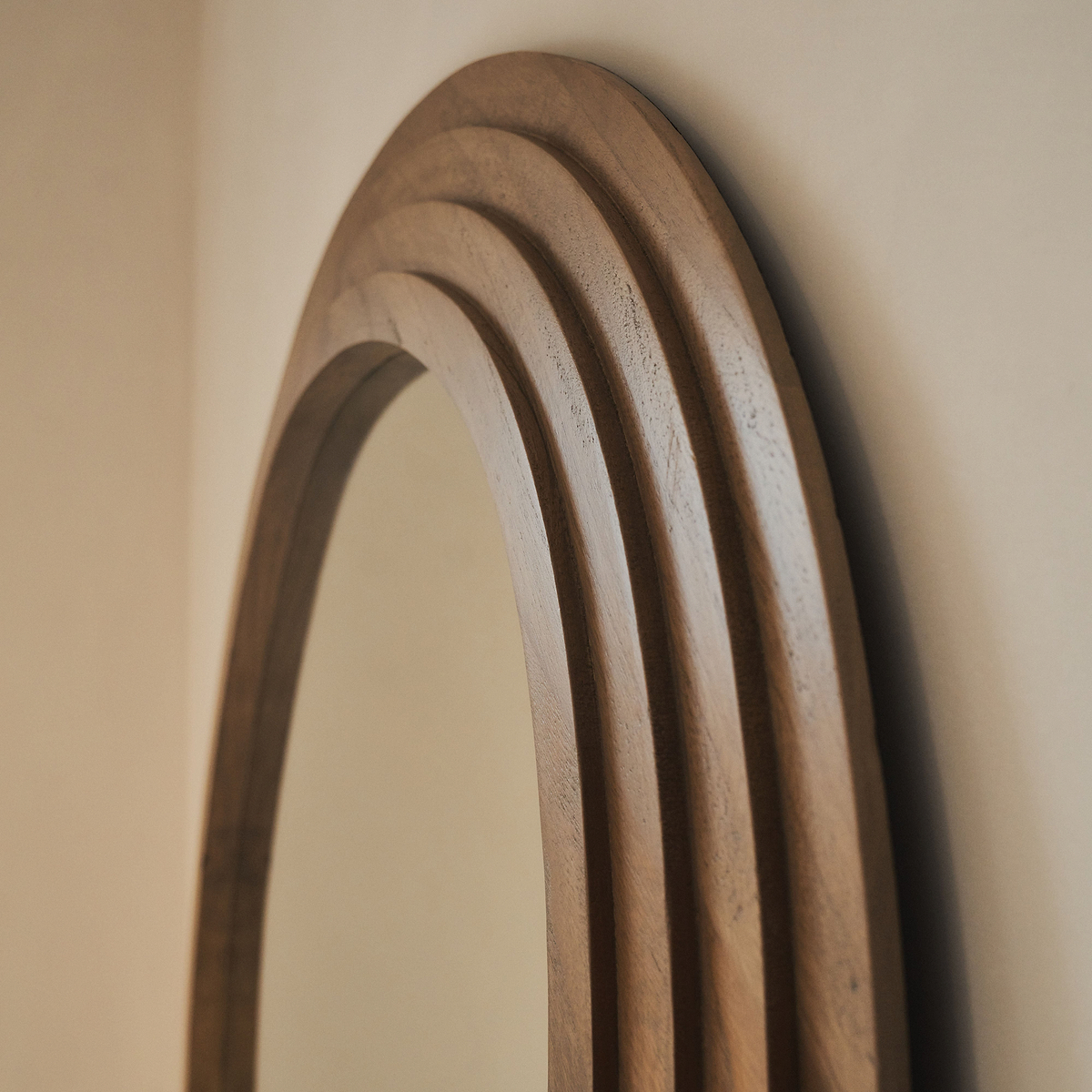 Luciana - Full Length Irregular Warm Wood Extra Large Mirror 200cm x 120cm
