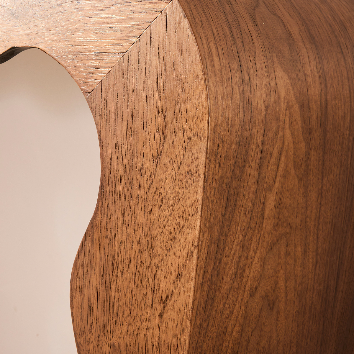 Serafina- Dark Wood Wavy Arched Premium Console Table