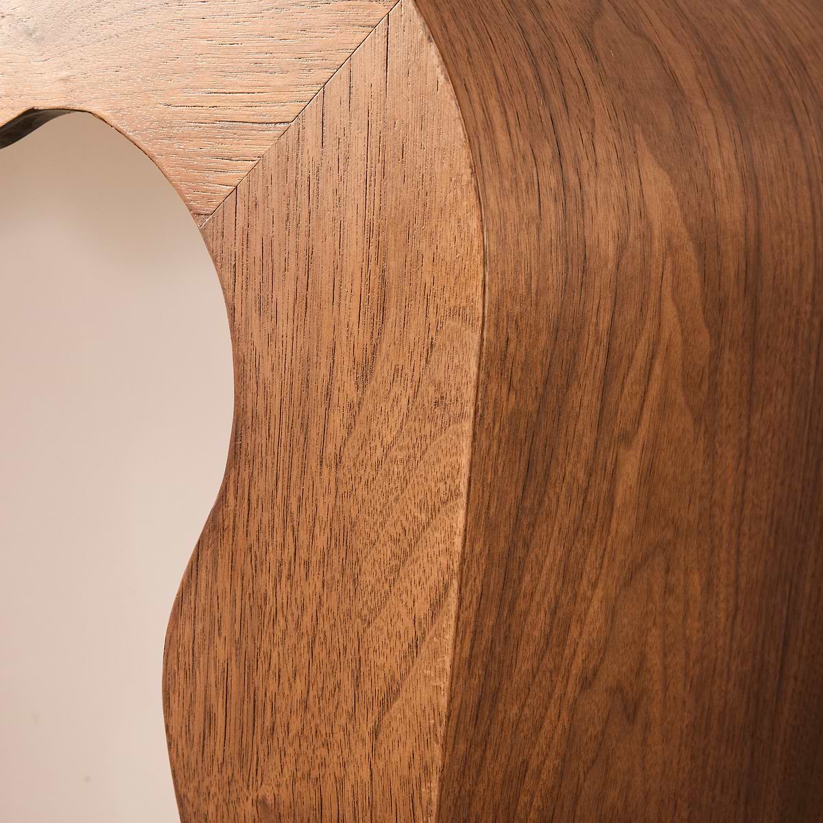 Serafina- Dark Wood Wavy Arched Premium Console Table