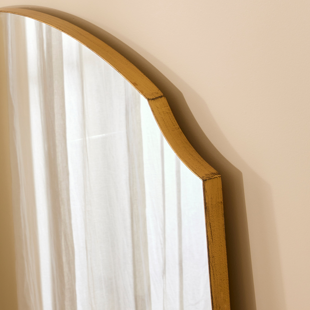 Isla - Gold Full Length Arched Metal Mirror 170cm x 80cm