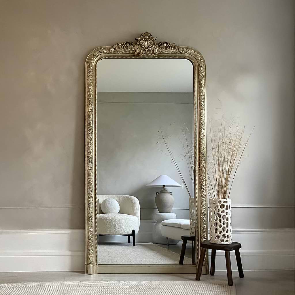 Kensington Full Length Champagne Ornate Mirror 196cm x 100cm