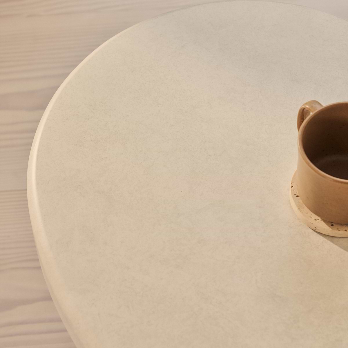 Savanna - Large Concrete Irregular Wooden Coffee Table