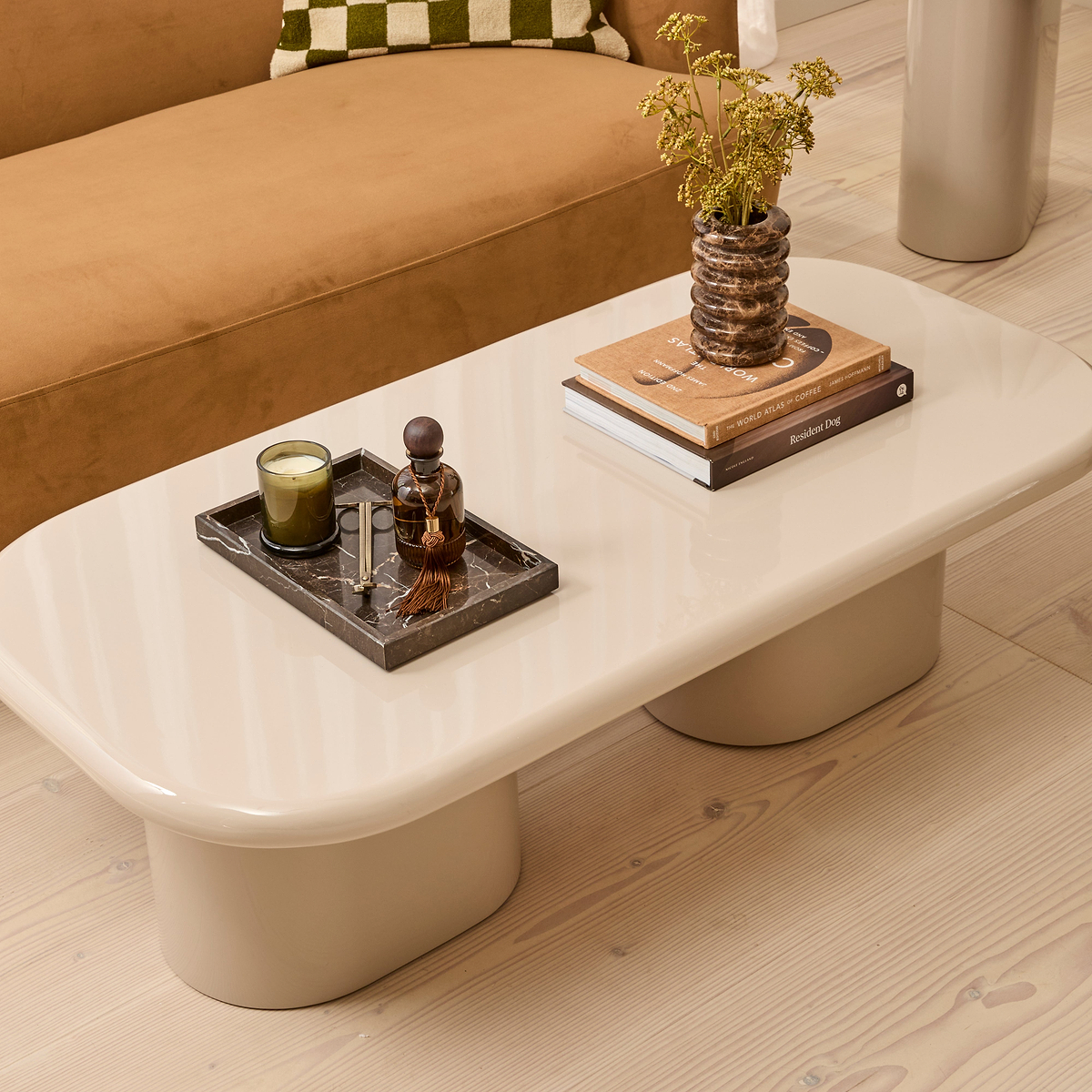Rivington - High Gloss Ivory Large Rectangular Coffee Table