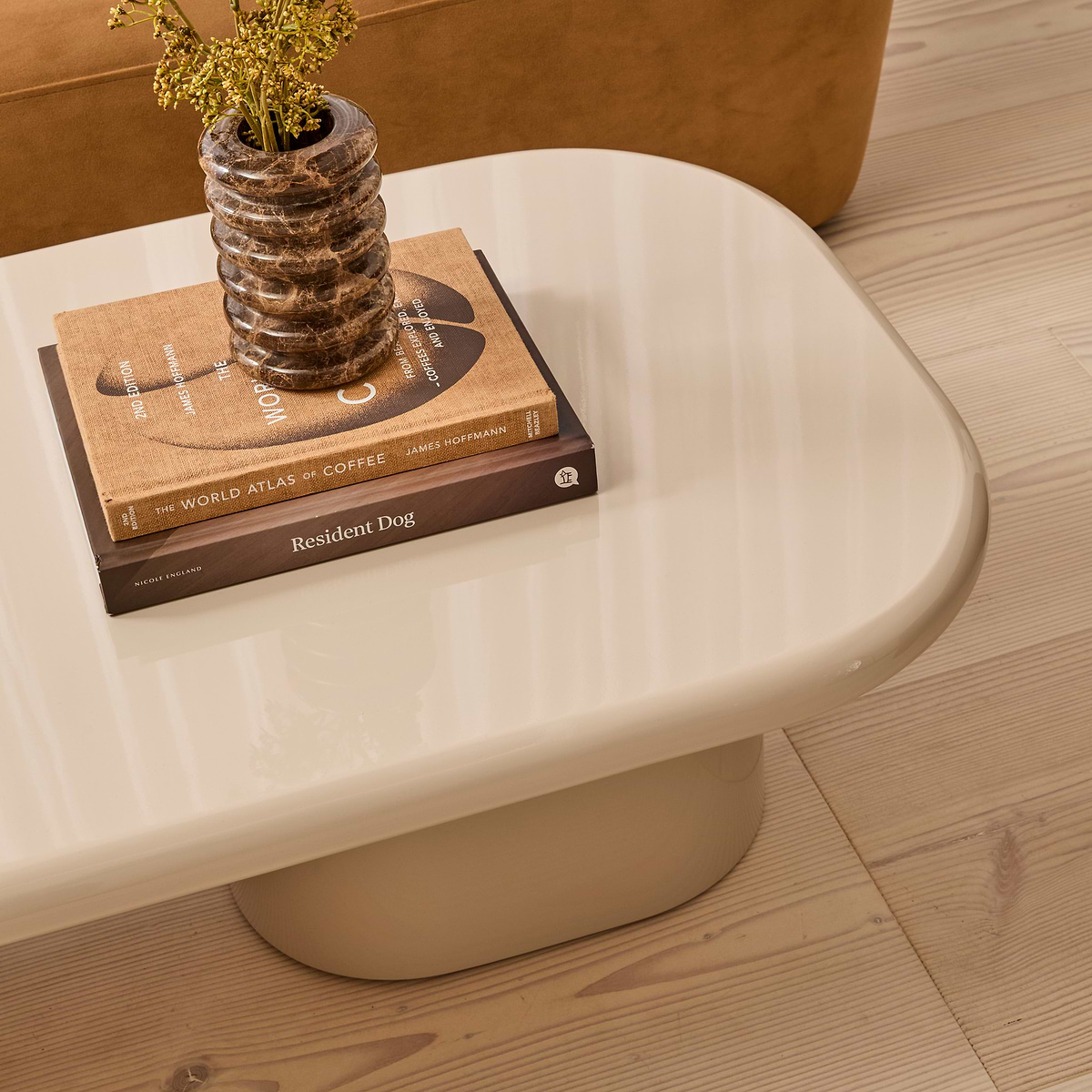 Rivington - High Gloss Ivory Large Rectangular Coffee Table
