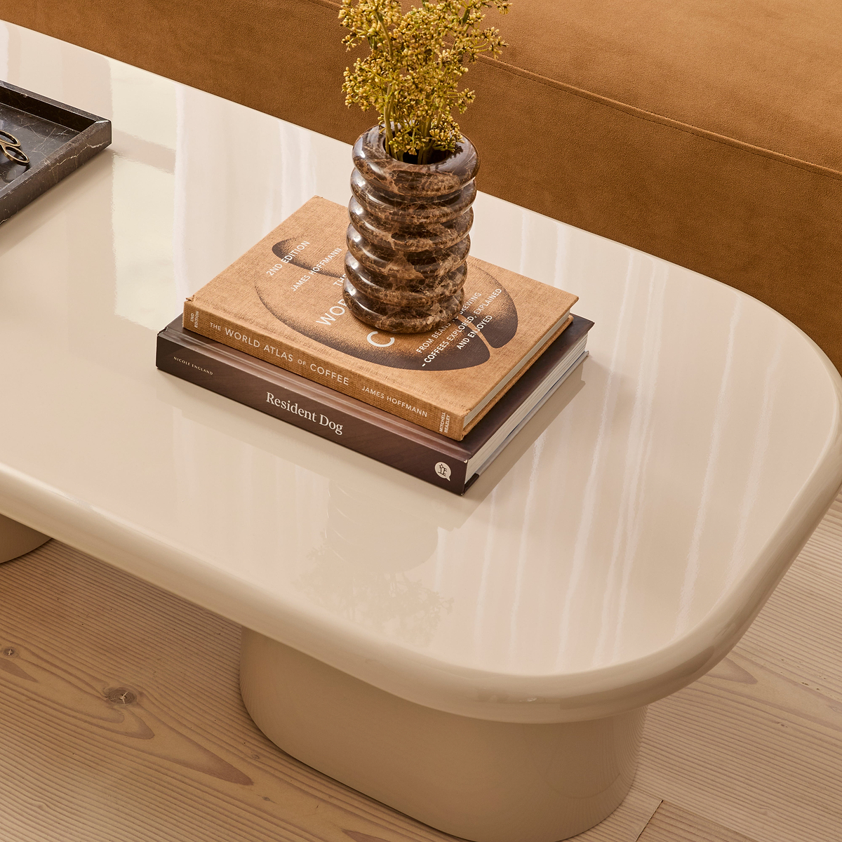 Rivington - High Gloss Ivory Large Rectangular Coffee Table