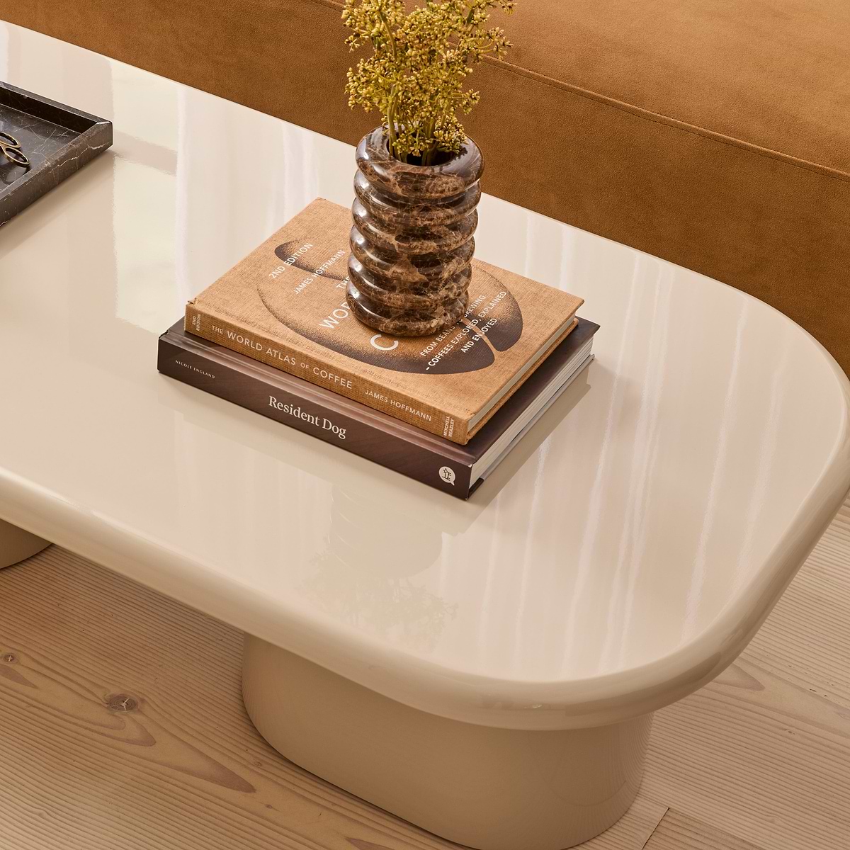 Rivington - High Gloss Ivory Large Rectangular Coffee Table