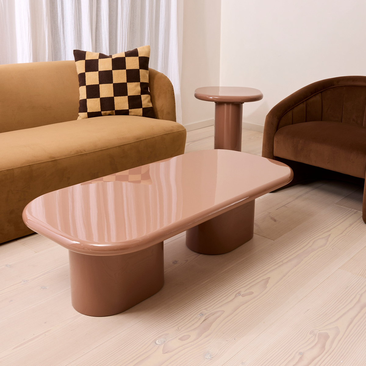 Rivington - High Gloss Mocha Large Rectangular Coffee Table