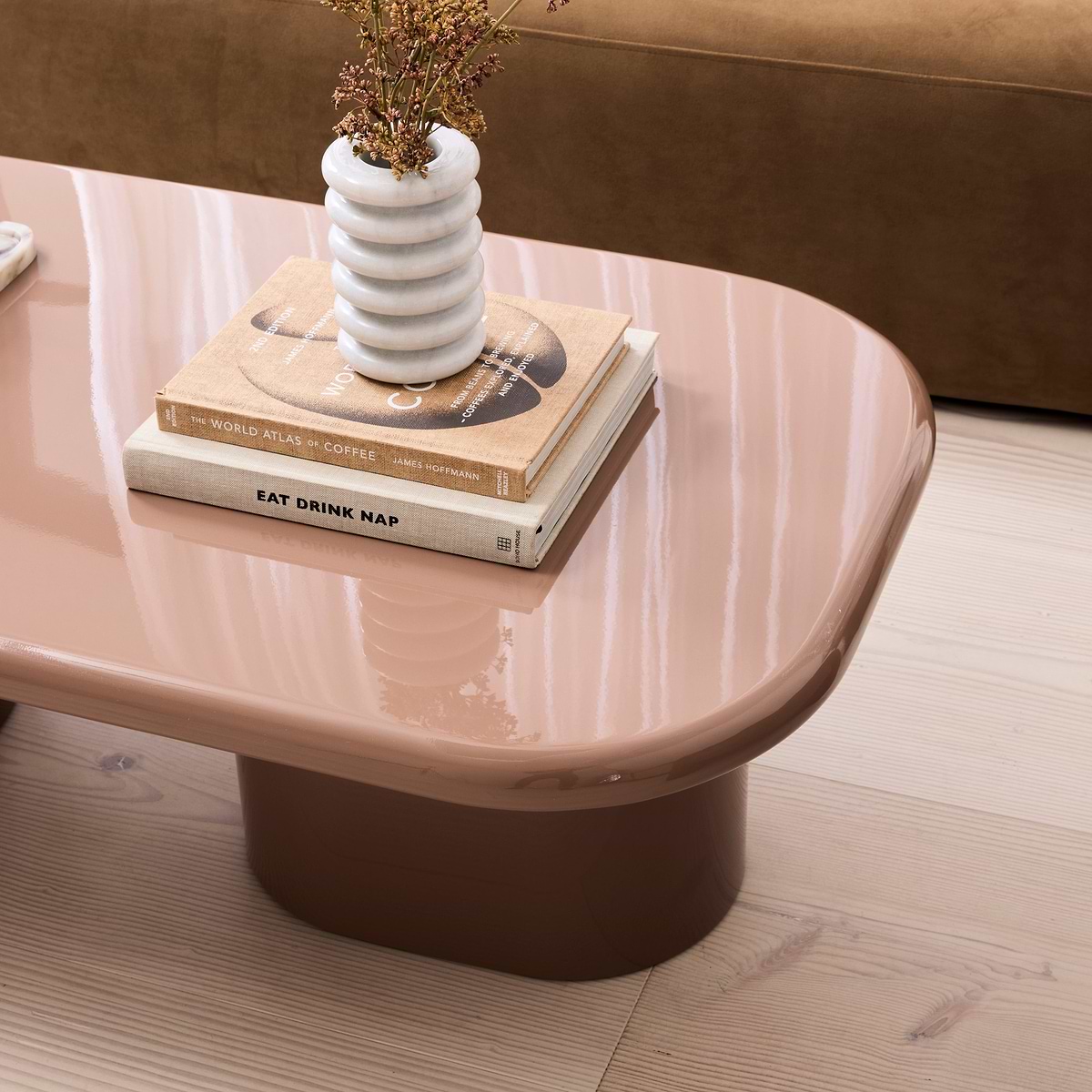 Rivington - High Gloss Mocha Large Rectangular Coffee Table