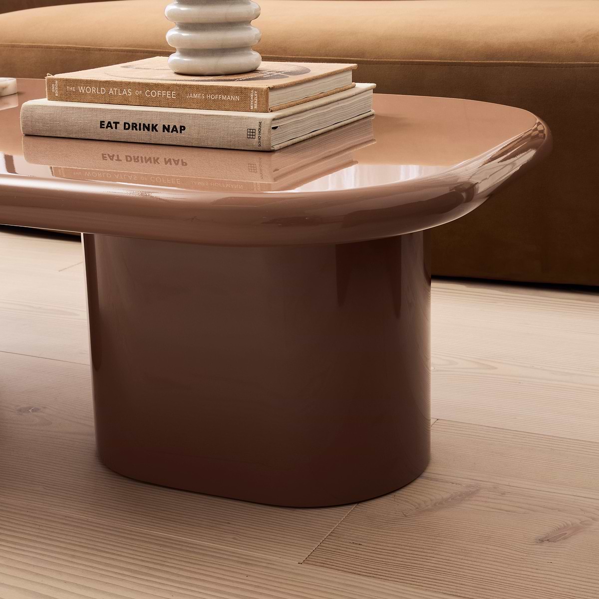 Rivington - High Gloss Mocha Large Rectangular Coffee Table