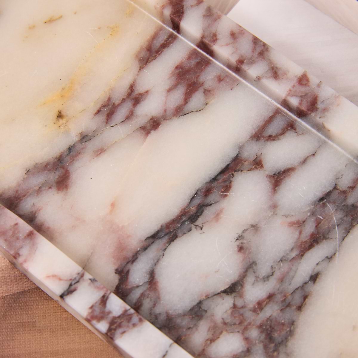 Travara - Calacatta Viola Marble Rectangular Decorative Tray