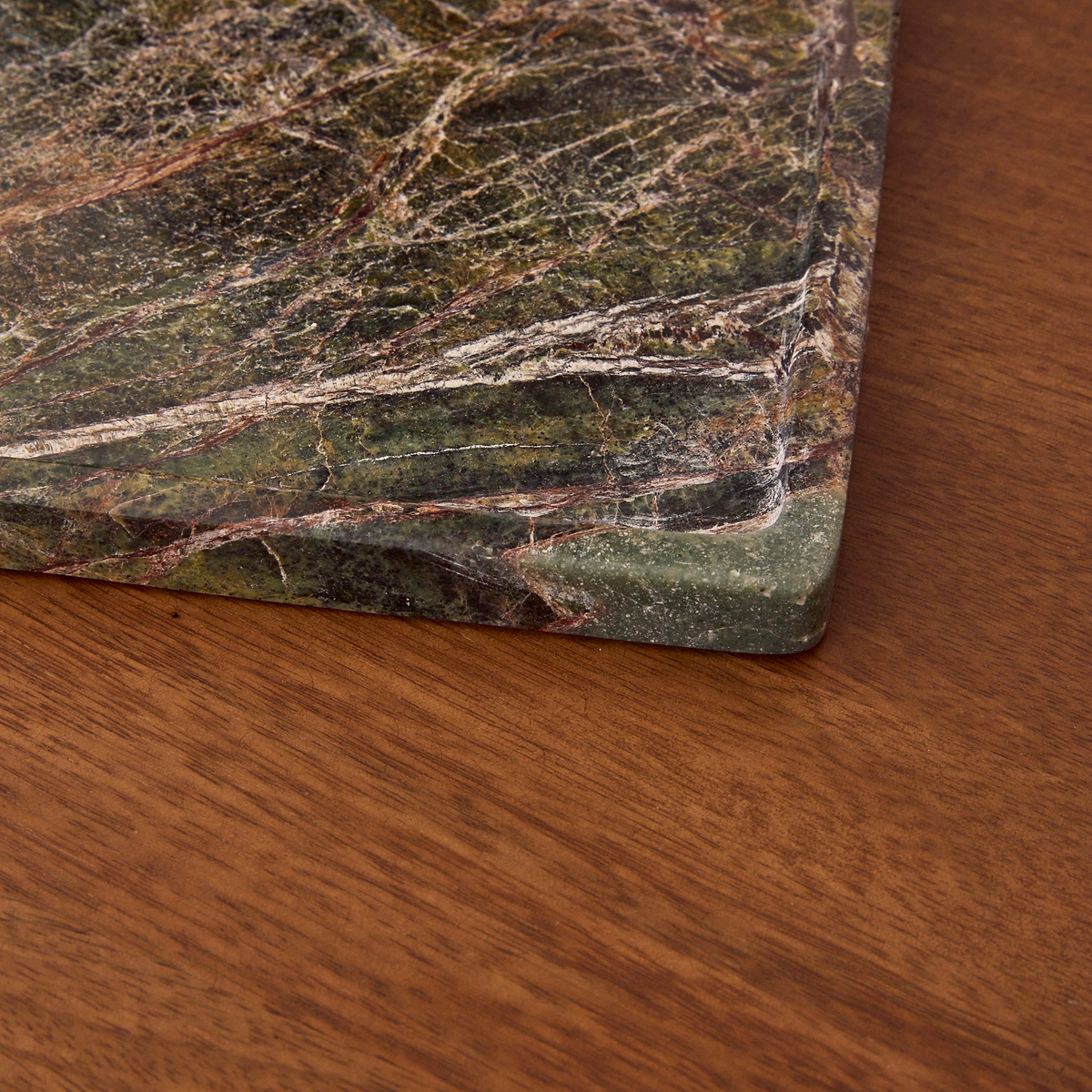 Travara - Green Marble Large Rectangular Decorative Tray