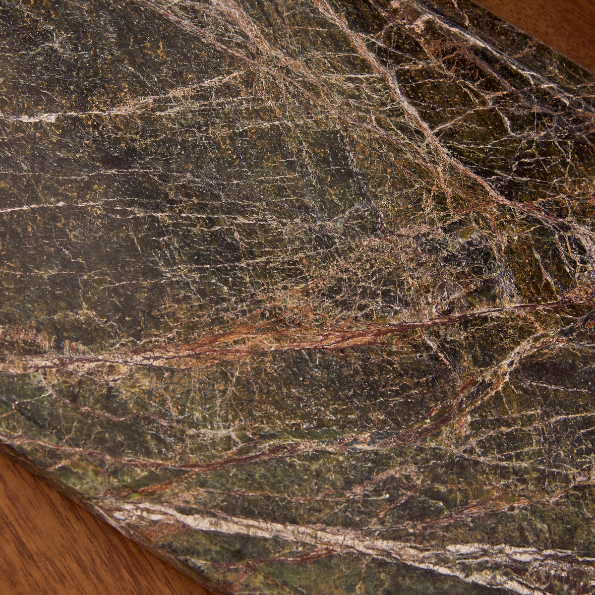 Travara - Green Marble Large Rectangular Decorative Tray