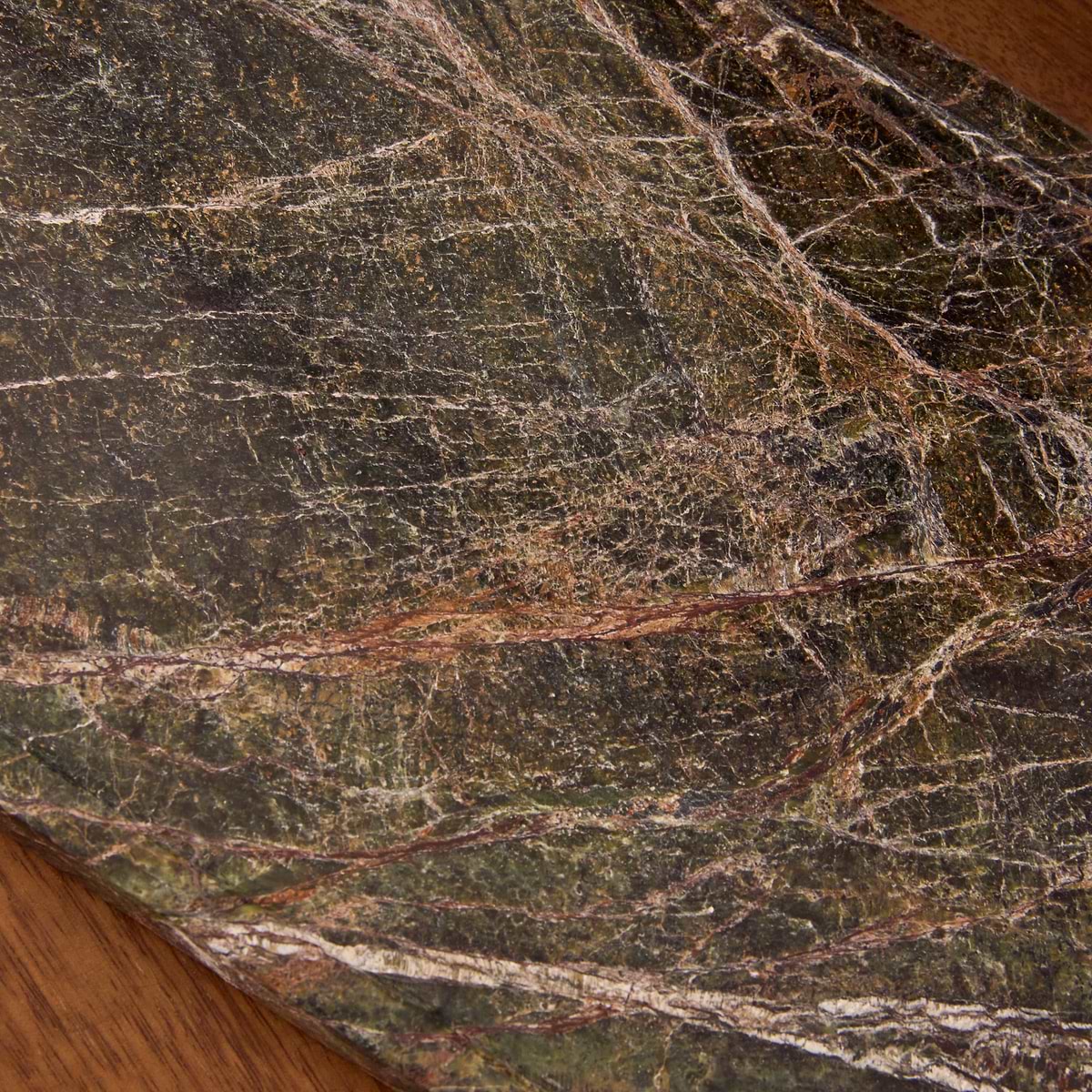 Travara - Green Marble Large Rectangular Decorative Tray