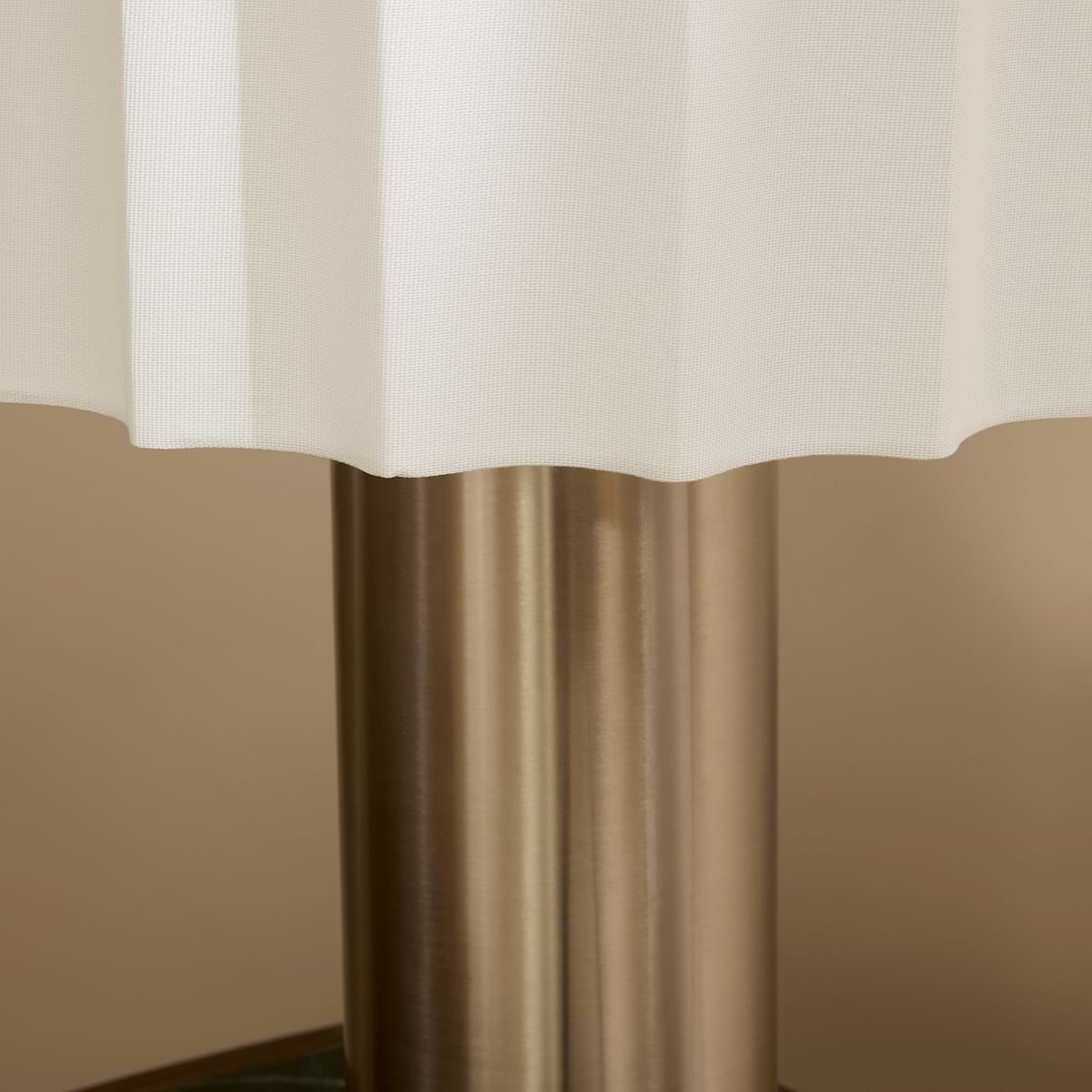 Castella - Brushed Steel Scallop Shade Table Lamp