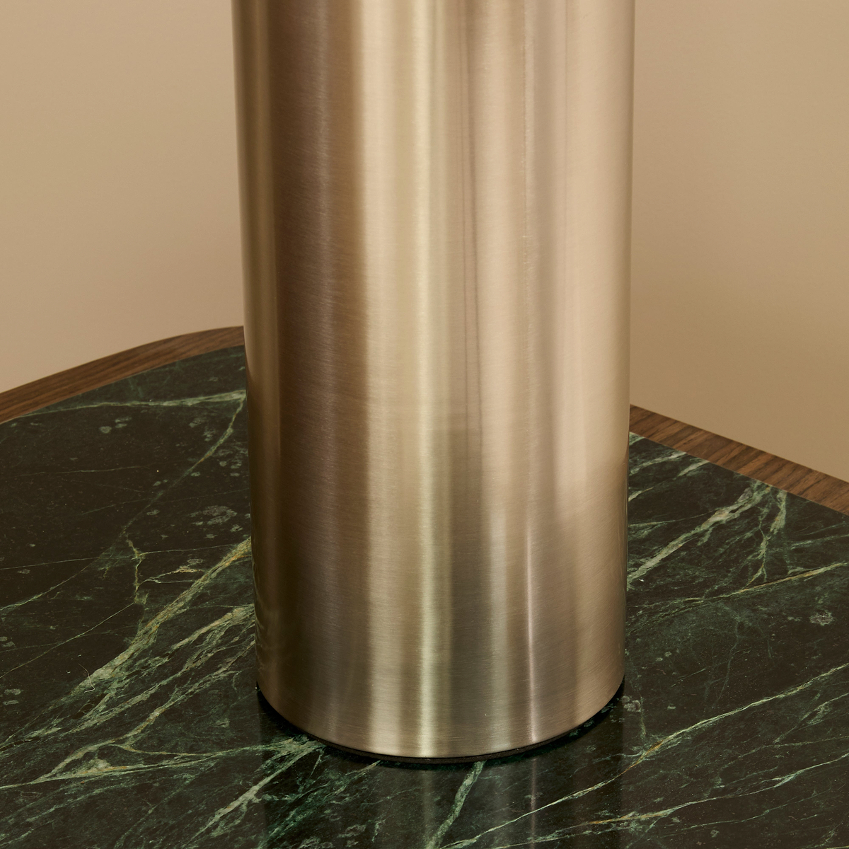 Castella - Brushed Steel Scallop Shade Table Lamp