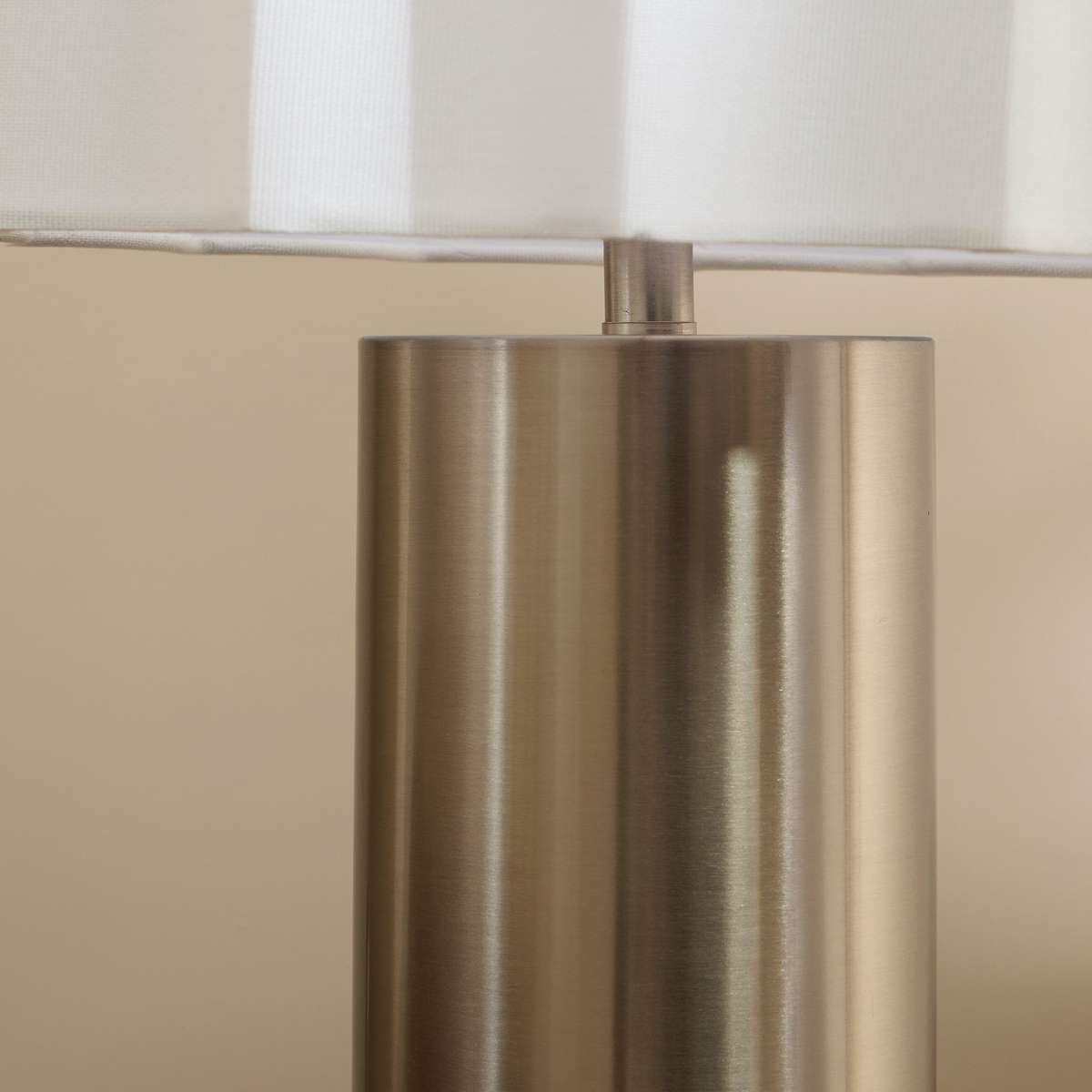 Castella - Brushed Steel Scallop Shade Table Lamp