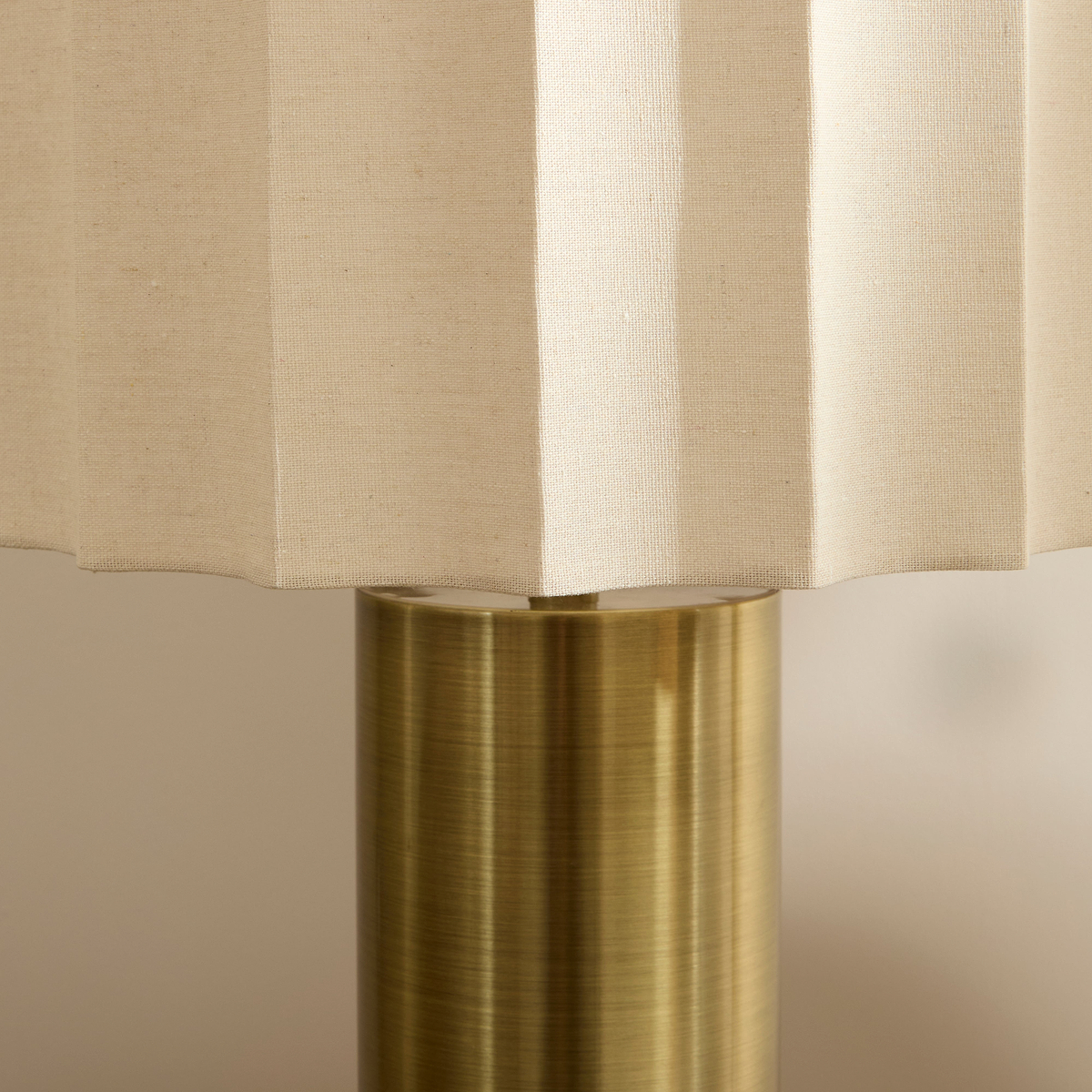 Castella - Antique Gold Scallop Shade Table Lamp