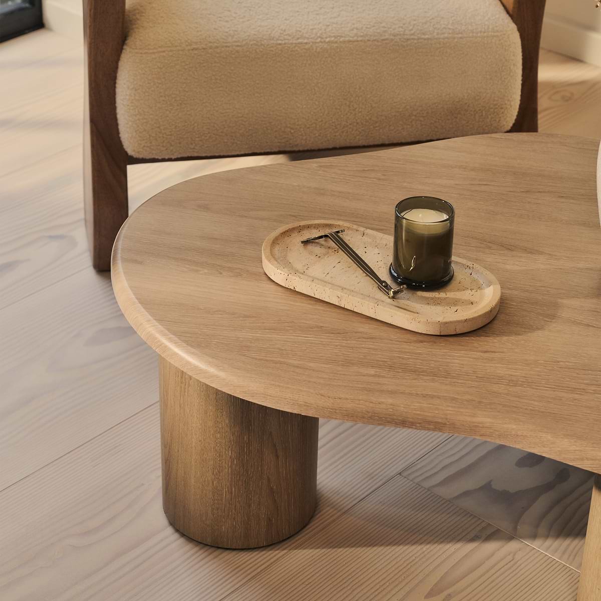 Savanna - Washed Wood Irregular Wooden Coffee Table
