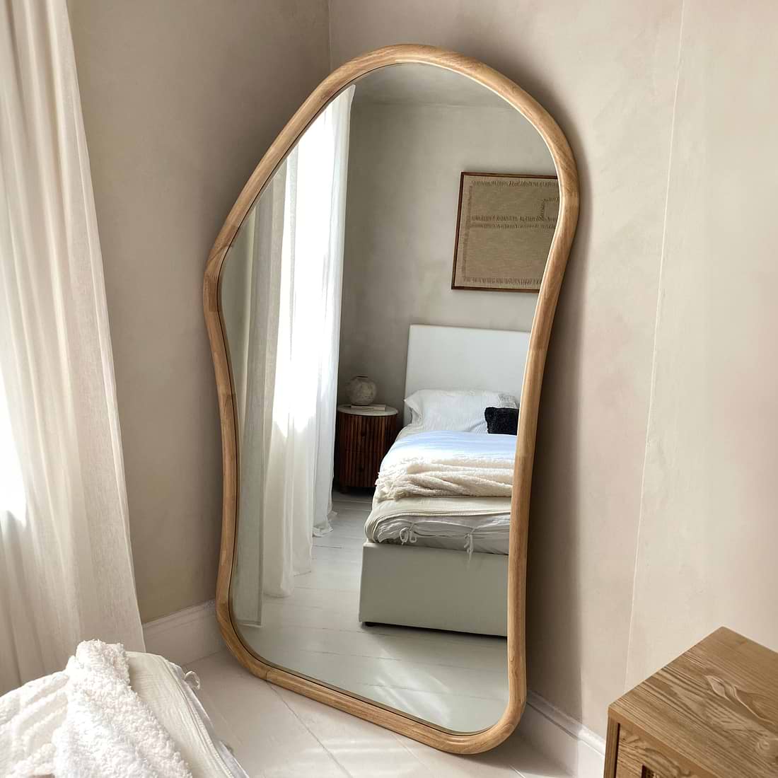 Aaliyah Extra Large Full Length Light Irregular Mirror 180cm x 110cm