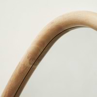 Detail shot of Full Length Natural Organic Irregular Wooden Mirror top arch