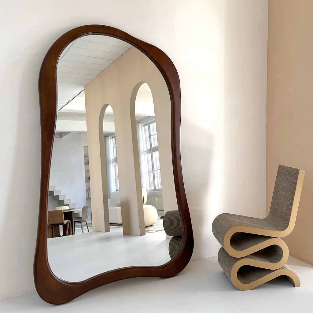 Arcurva Extra Large Full Length Dark Irregular Mirror 190cm x 120cm