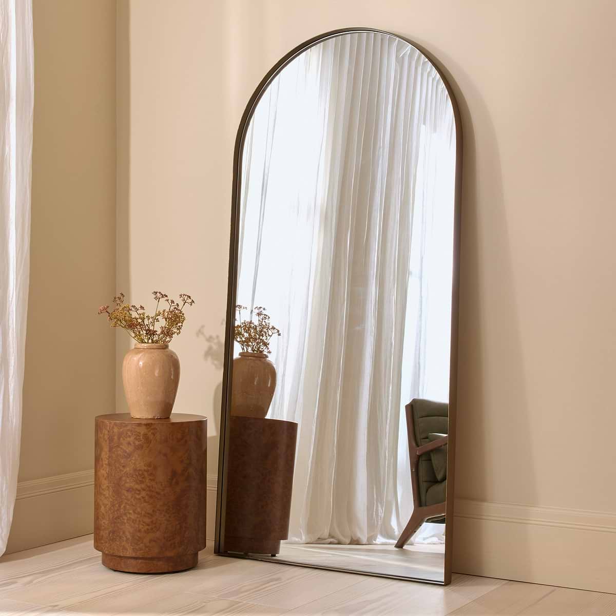 Arcus - Full Length Arched Bronze Large Metal Mirror 170cm x 80cm