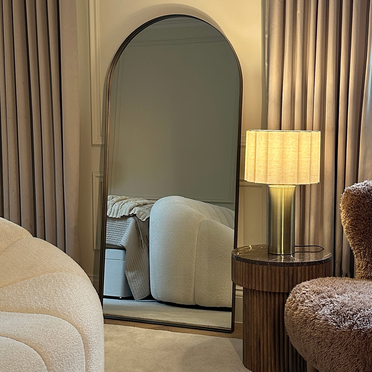 Arcus - Full Length Arched Bronze Large Metal Mirror 170cm x 80cm
