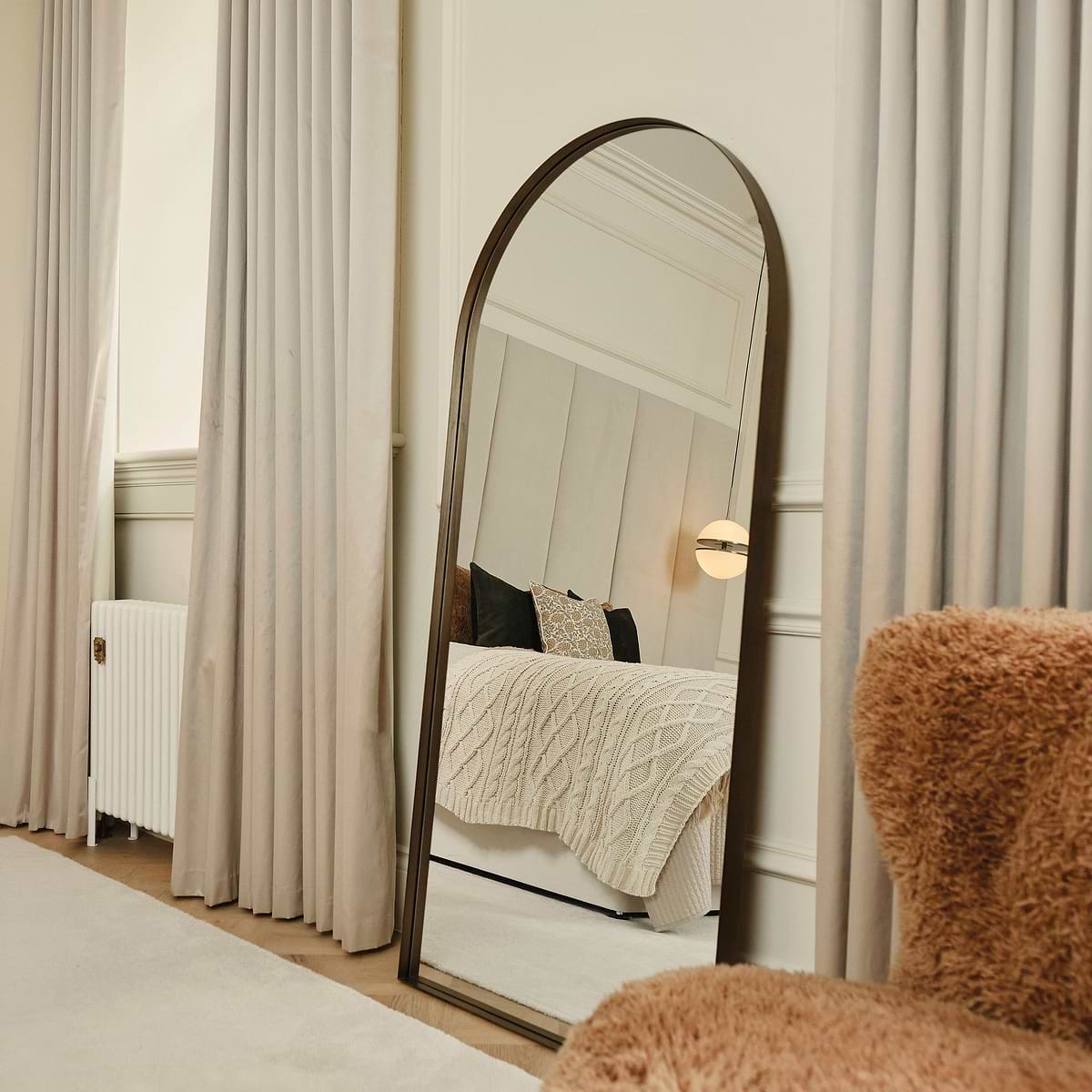 Arcus - Full Length Arched Bronze Large Metal Mirror 170cm x 80cm