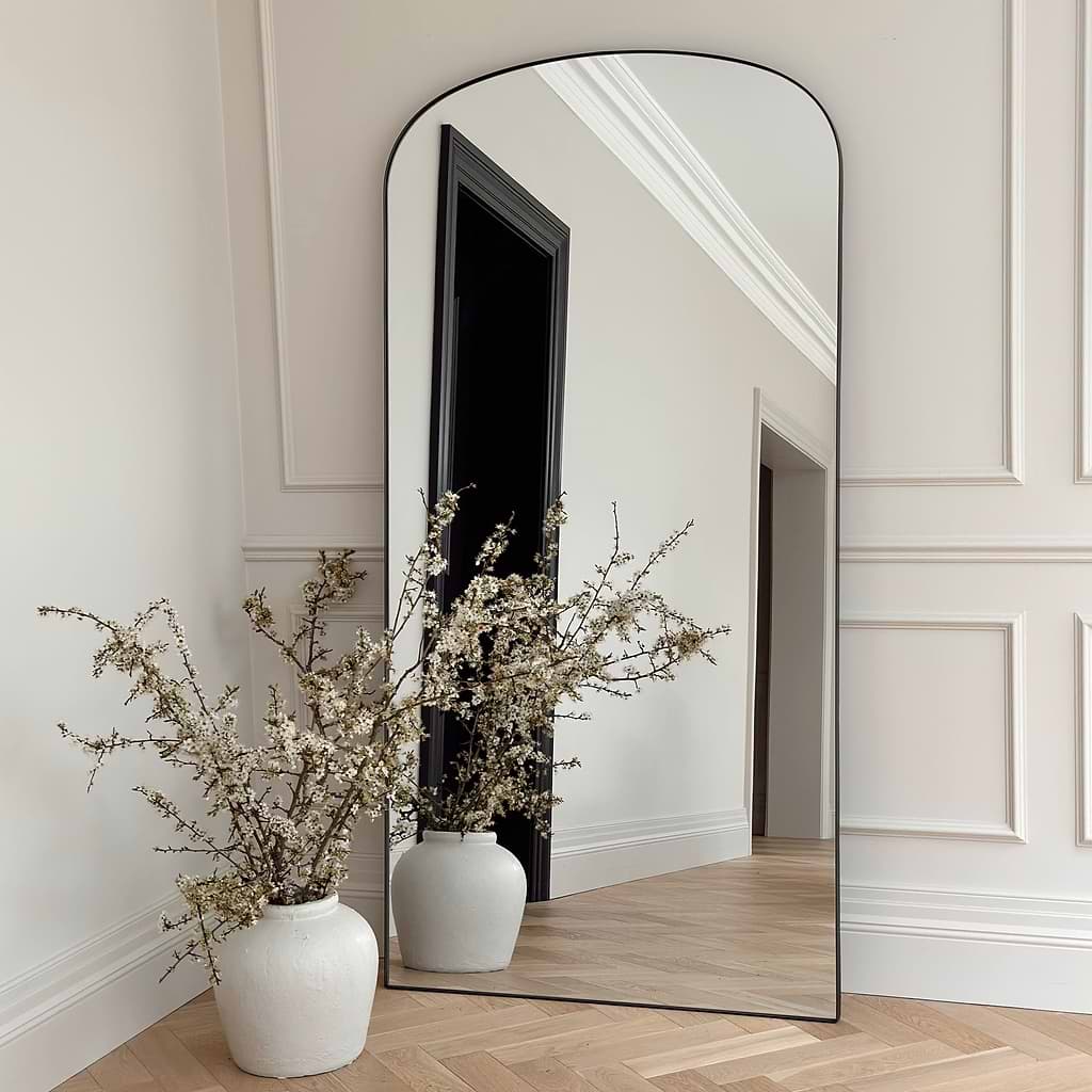 Aria Full Length Large Metal Mirror 180cm x 90cm