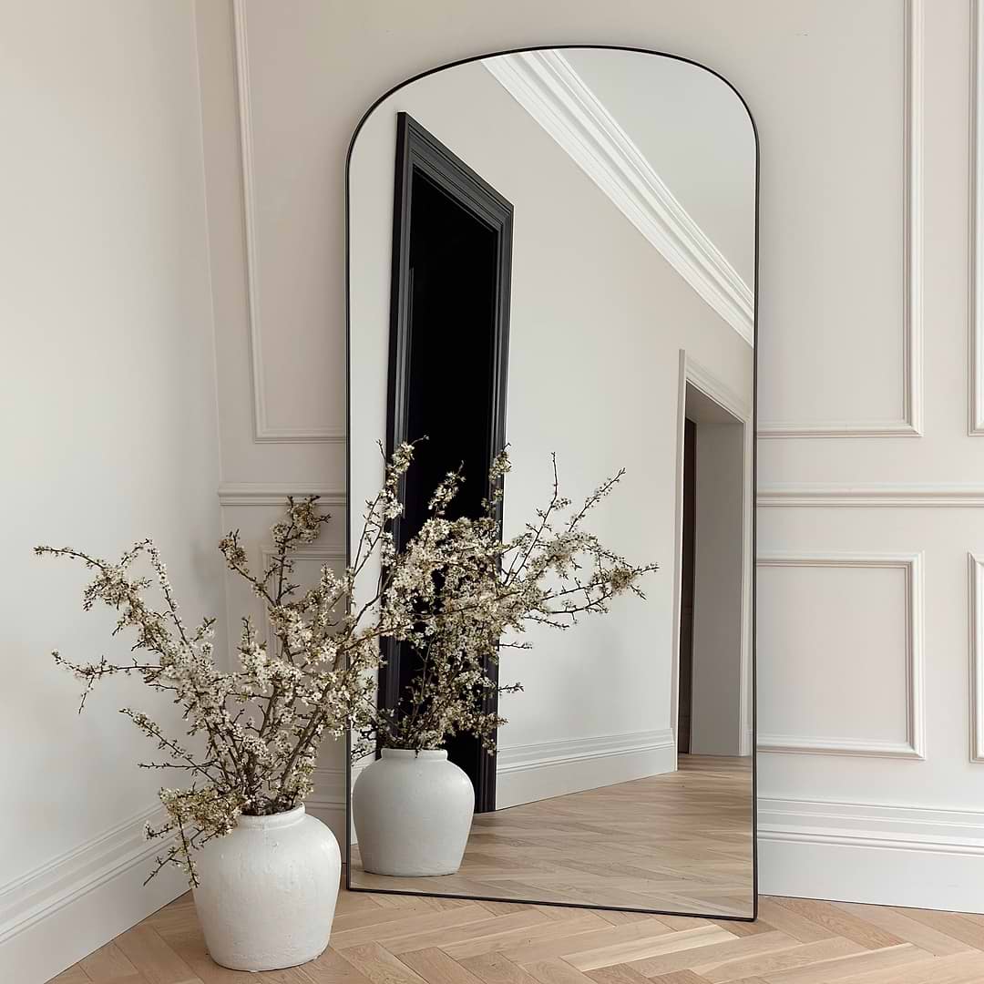 Aria Full Length Large Metal Mirror 180cm x 90cm