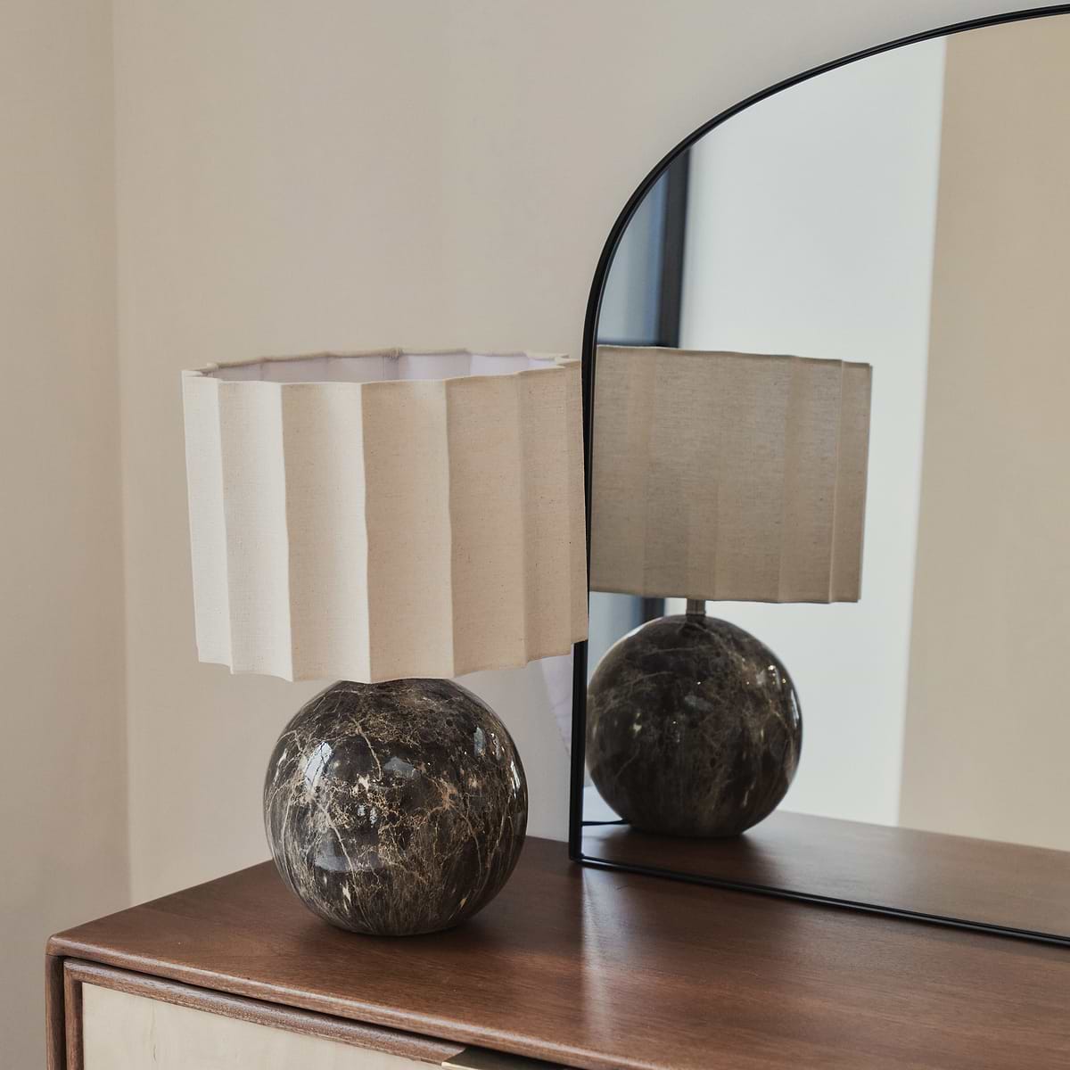 Aria - Black Metal Overmantle Wall Mirror 100cm x 70cm