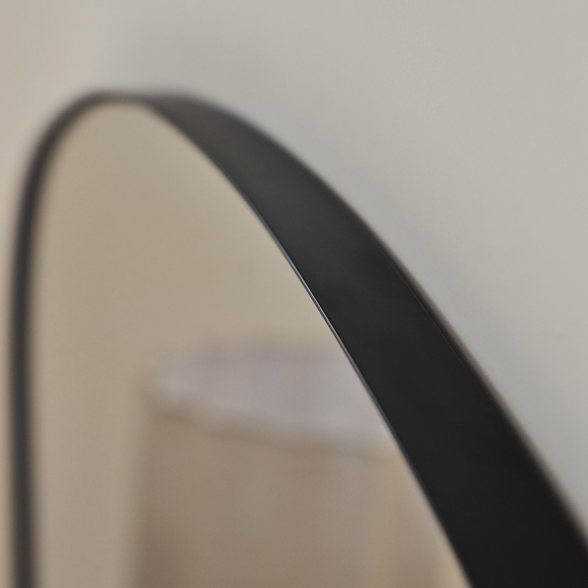Aria - Black Metal Overmantle Wall Mirror 100cm x 70cm